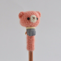 鉛筆帽子｜ピンクのクマ 4枚目の画像