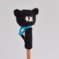 鉛筆帽 | Black Cat x Blue Stole Amigurumi 帽子 第1張的照片