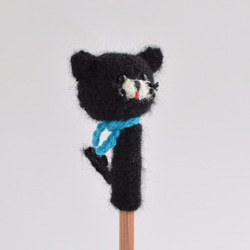 鉛筆帽 | Black Cat x Blue Stole Amigurumi 帽子 第2張的照片