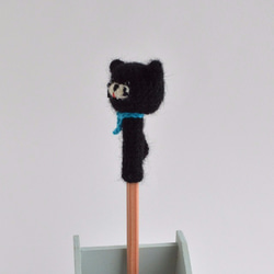 鉛筆帽 | Black Cat x Blue Stole Amigurumi 帽子 第3張的照片