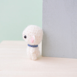 小白羊amigurumi/藍灰色披肩 第4張的照片