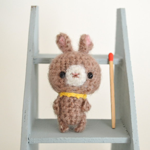 Beige Rabbit Small Amigurumi (Lynx/Orange/Chestnut) 第1張的照片