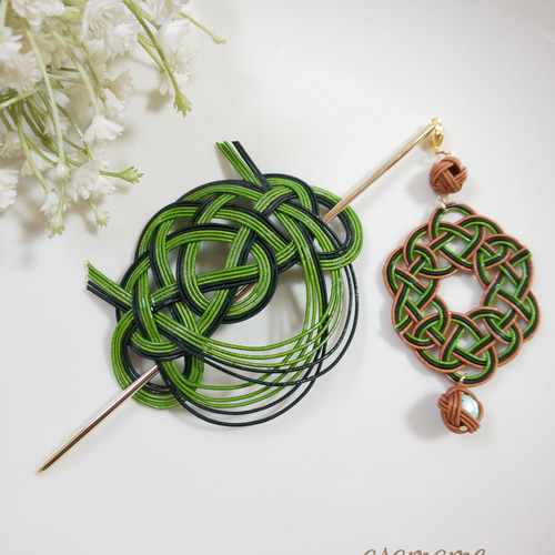 水引 かんざし/マジェステ 松の葉 マジェステ asamame 通販｜Creema  