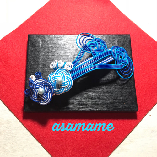 水引 バレッタ 華濤 バレッタ asamame 通販 6330813｜Creema(クリーマ)