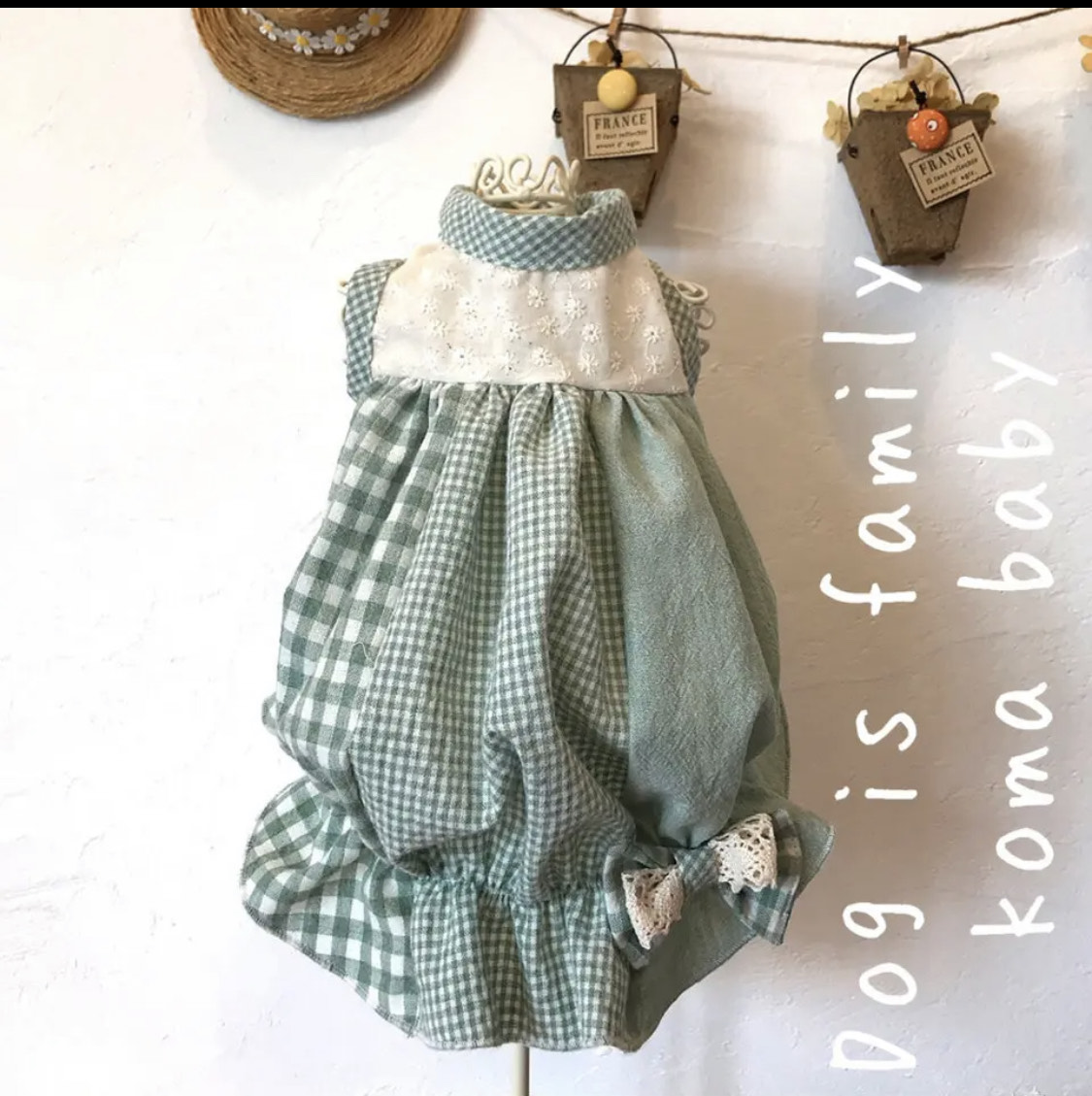 ギンガムチュニック　ギンガムワンピース　　♡オーダー受付中♡　犬服　ハンドメイド ギンガムチュニック　ギンガムワンピース　　♡オーダー受付中♡　犬服　ハンドメイド