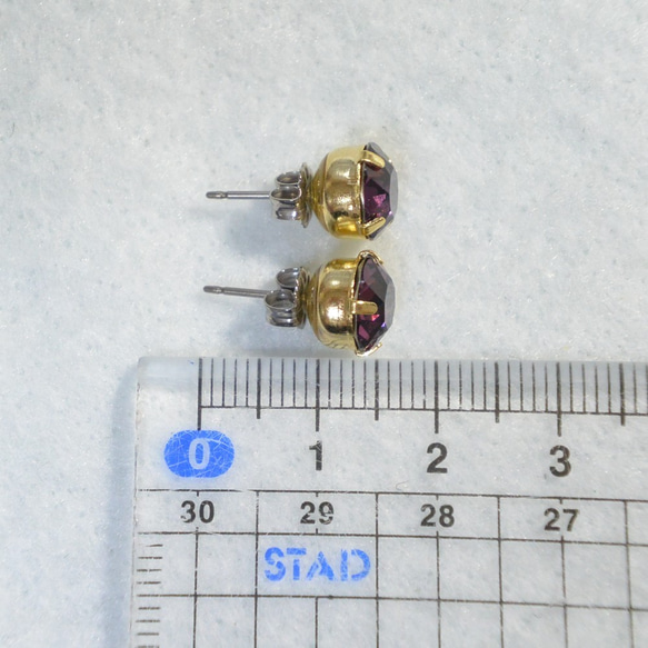 施華洛世奇/大Chaton耳環（紫水晶） 第5張的照片