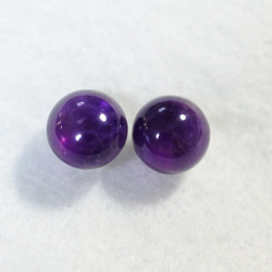 （1件）紫水晶螺柱穿孔，10mm（鈦金屬柱） 第1張的照片
