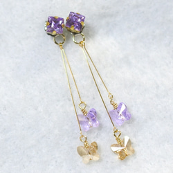 【Creema限定 春の福袋】VIOLET SPRING＜スワロフスキー・バイオレット＞★数量限定 6枚目の画像