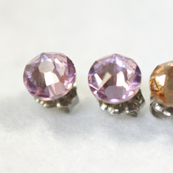施華洛世奇套裝耳環（6毫米，淺紫水晶和淺科羅拉多色黃玉） 第2張的照片