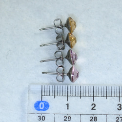 施華洛世奇套裝耳環（6毫米，淺紫水晶和淺科羅拉多色黃玉） 第5張的照片
