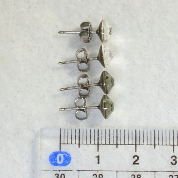 施華洛世奇套裝耳環（6毫米水晶和黑鑽石） 第5張的照片