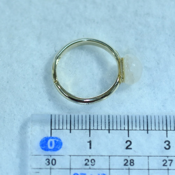 （1件）彩虹月光石戒指（8毫米/一種尺寸都適合所有人） 第5張的照片