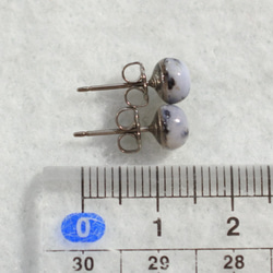 (1 件) Dendrite 蛋白石耳釘（6 毫米，鈦柱） 第5張的照片