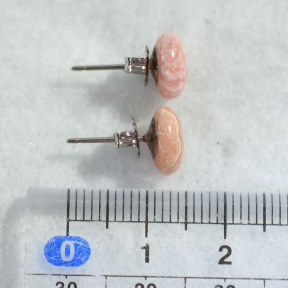 （1 件/出口）印加玫瑰耳釘（9 x 7 毫米/鈦柱） 第5張的照片