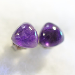 (1 件) Amethyst 耳釘 (7mm 鈦晶柱) 第3張的照片