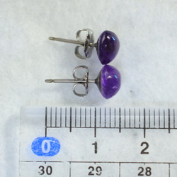 (1 件) Amethyst 耳釘 (7mm 鈦晶柱) 第5張的照片