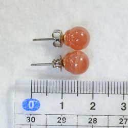 (1 件) 高品質圓形印加玫瑰耳釘（7 毫米，鈦柱） 第5張的照片