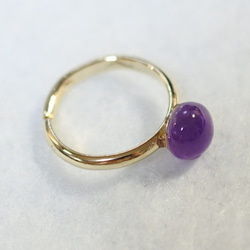 (1 件) 紫水晶戒指 (一種尺寸適合所有人) 第3張的照片