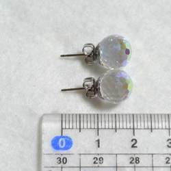 施華洛世奇奇石耳環（水晶奧羅拉·10毫米球面鏡） 第5張的照片