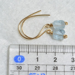（1分）14公斤耳環耳環/粗石海藍寶石 第5張的照片