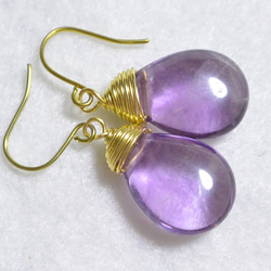 （1分）流光金鈦耳環 - 紫色 第1張的照片