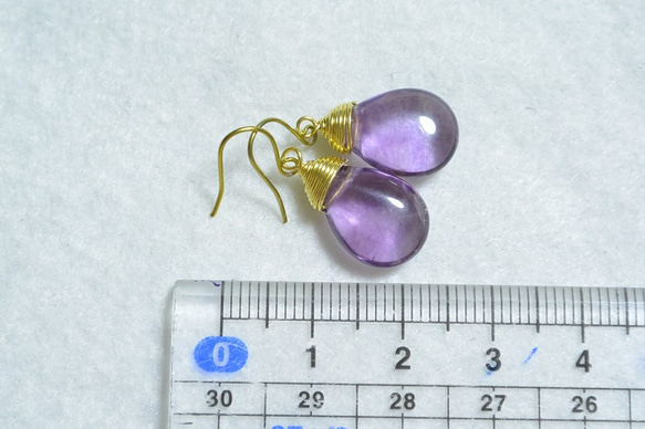 （1分）流光金鈦耳環 - 紫色 第5張的照片