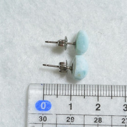 （1分）Larimar耳釘·7×9毫米（鈦柱） 第5張的照片