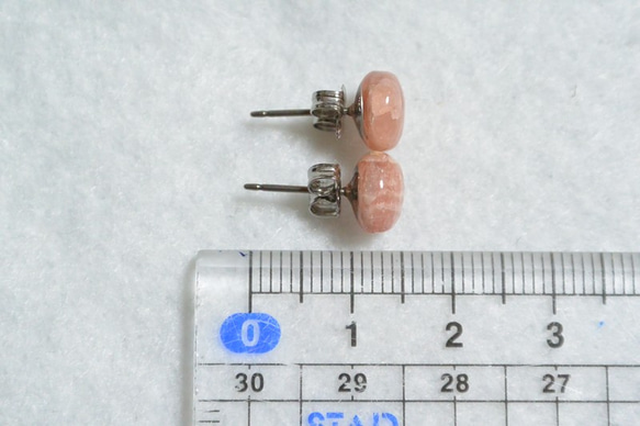 （1分·促銷）印加玫瑰耳釘（8毫米·鈦柱） 第5張的照片