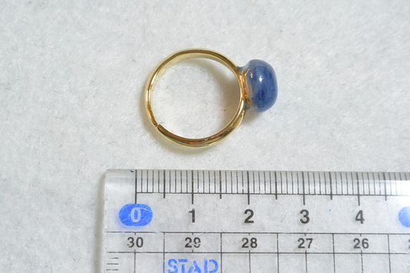 （１点もの）カイヤナイトのリング（フリーサイズ） 5枚目の画像