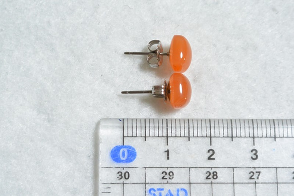 （1分）Carnelian耳釘·8毫米（鈦柱） 第5張的照片