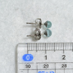 （1分）電氣石耳釘1（4.5毫米·鈦柱） 第5張的照片