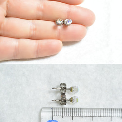 施華洛世奇·小迪斯科球形耳環（水晶極光·4毫米） 第5張的照片