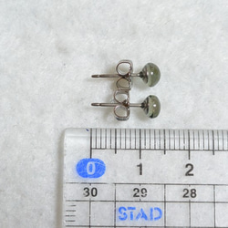 （1分）電氣石耳釘3（4.8毫米·鈦柱） 第5張的照片