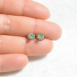 （1分）Emerald耳釘（3.5毫米·鈦柱） 第4張的照片