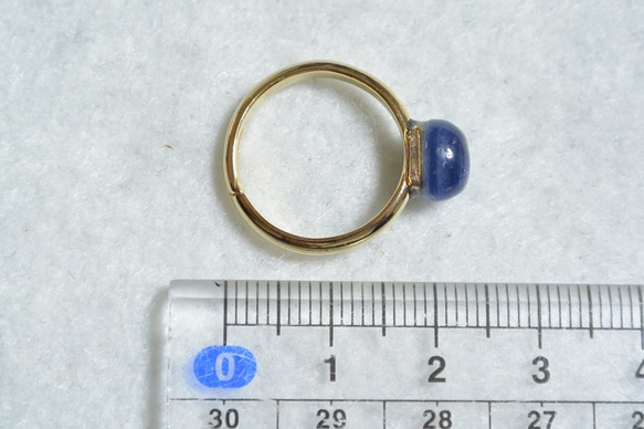 （１点もの）カイヤナイトのリング（フリーサイズ） 5枚目の画像