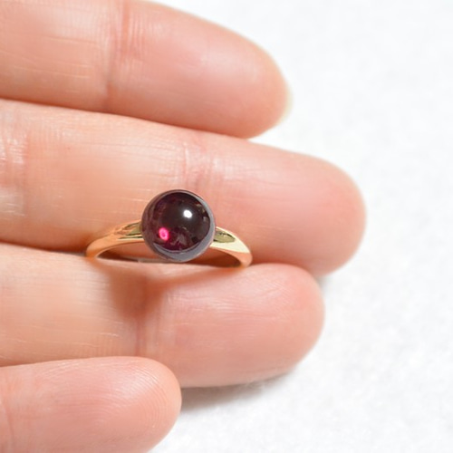 0309158 天然ガーネットリング指輪3点フリーサイズ