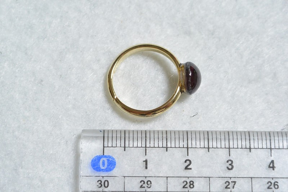 （一分）石榴石戒指（免費尺寸） 第5張的照片