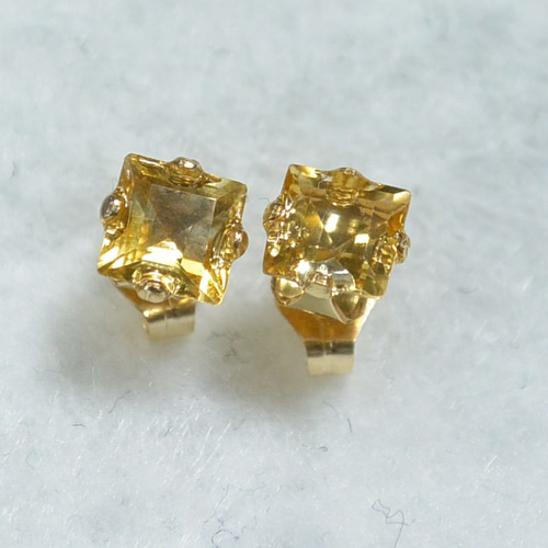 専用です】14kgf✴︎グレープアゲートPT /14kgf✴︎シトリンピアス