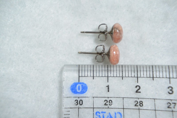 （1件/插座）印加玫瑰耳釘（7毫米/鈦金屬柱） 第5張的照片