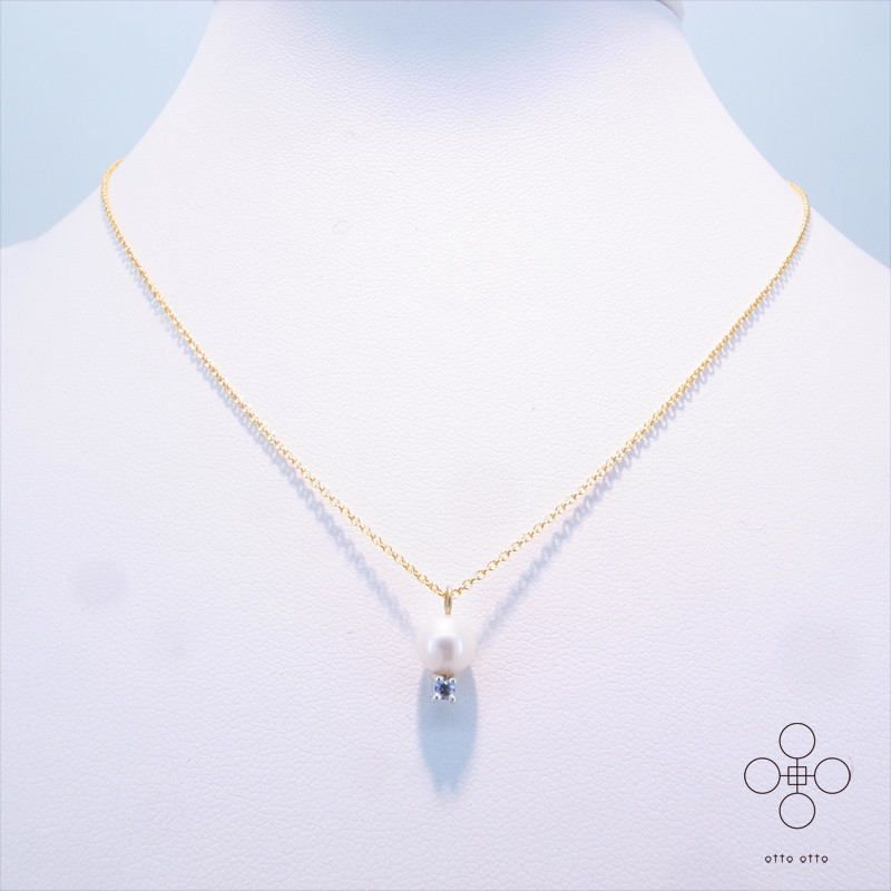 otto otto  ネックレス 淡水パールd タンザナイト