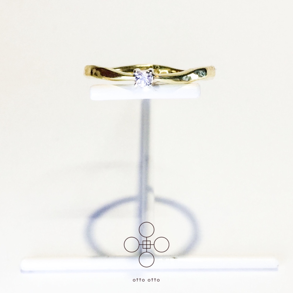 otto otto  リング 天然石不規則c モルガナイト