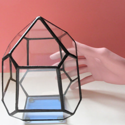 S様専用作品　ステンドグラスのテラリウム・卵型 7枚目の画像