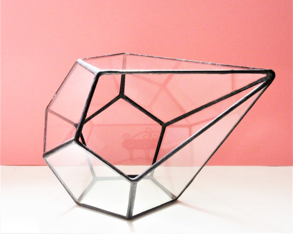ステンドグラスのテラリウム・フラワーベースとしても・観葉植物・エアープランツ・ガラス・母の日・容器 2枚目の画像
