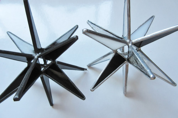 3D ガラスの mini お星さま（ブラック） 6枚目の画像