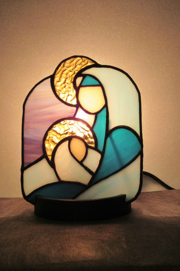 聖母子のパネルライト 2枚目の画像