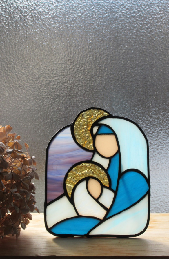 聖母子のパネルライト 3枚目の画像