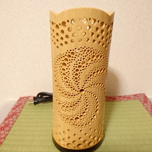 竹製 フロアスタンド「曼陀羅」銀河I-2 竹あかり ランプシェード 灯り