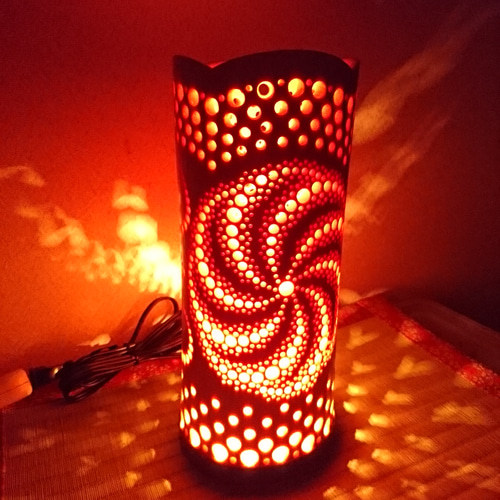 竹製 フロアスタンド「曼陀羅」銀河I-2 竹あかり ランプシェード 灯り