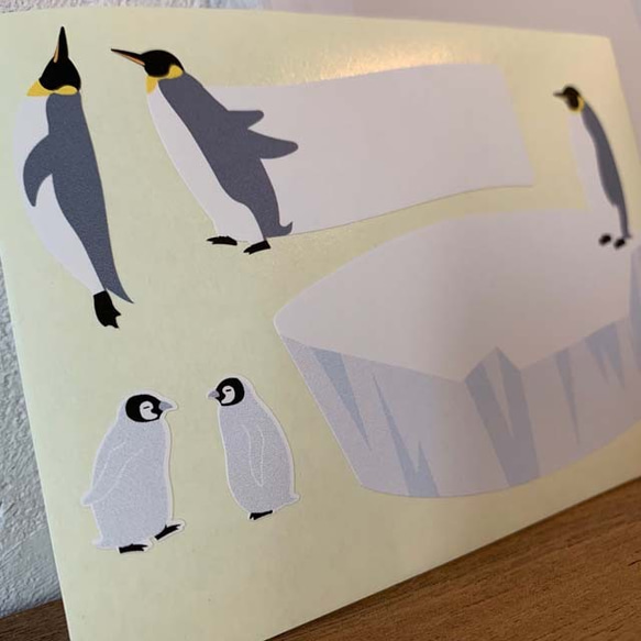 ペンギン【切り抜きレターセット】 4枚目の画像