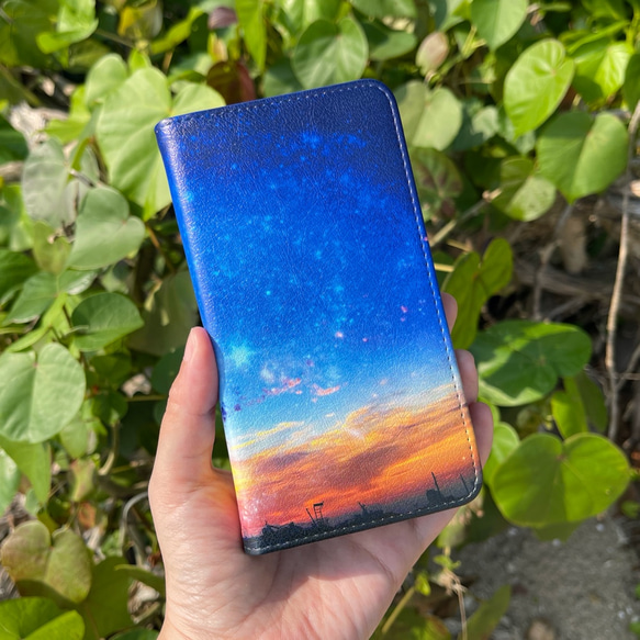 『Voyage in the stars』手帳型スマホケース 帯ベルトなし【iPhone/Android 全機種対応】 2枚目の画像